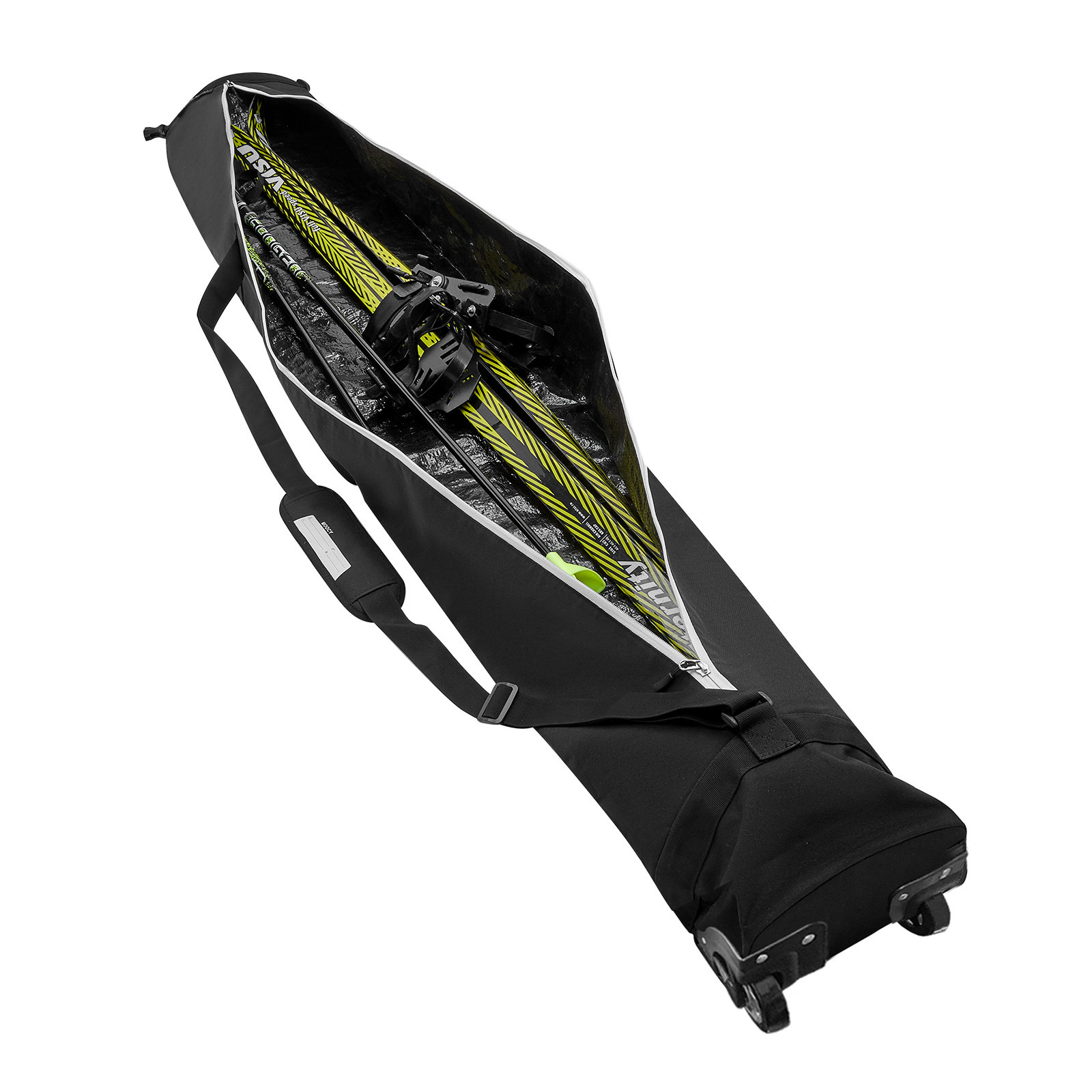 Cotton 200cm Ski Bag with Wheel Strap Single Board Double Board Bag Ski Bag Long Board Bag Waterproof Tow Wheel Bag