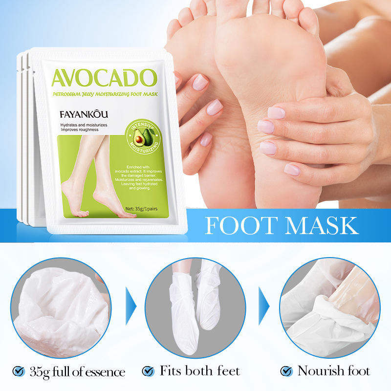 Full English Foot Care Series Foot Mask Fayankou Moisturizing and Moisturizing Foot Rejuvenation Foot Mask Cross-Border Wholesale