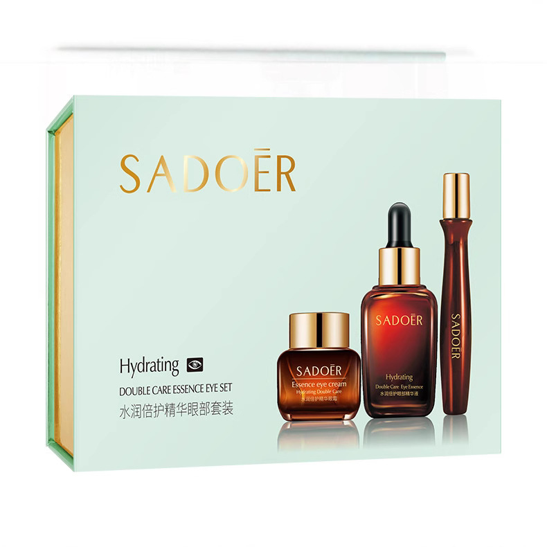 Men's and women's eye essence massage suit moisturizing eye cream three-piece stay up late care wholesale generation