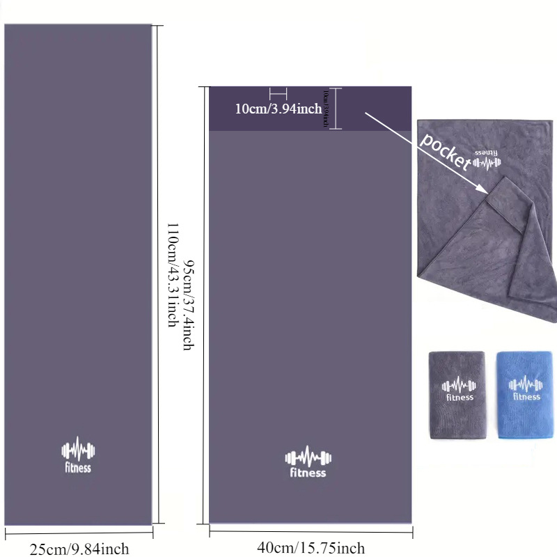 Sports Towel Absorbs Sweat and Is Quick-Drying, Gym Equipment Sweat-Absorbing Pad Towel, Fitness Sweat-Wiping Basketball Towel, Cross-Border Supply