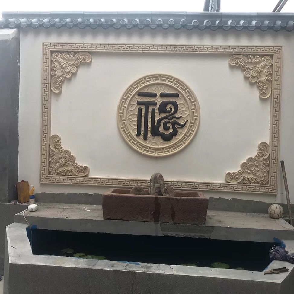 Декоративный рельеф для наружных стен, прямоугольная резная панель, рельеф из пенопласта, готовый продукт