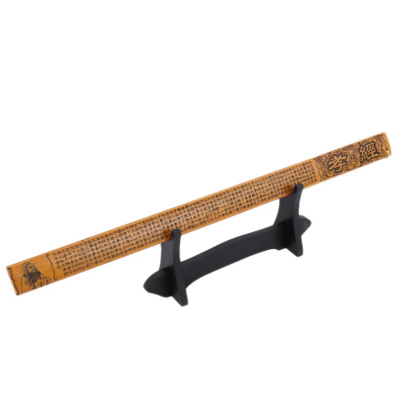 Bamboo Ruler Bamboo Bamboo Strip Carving Chinese Souvenir Crafts Hundred Family Names Guoxue Ruler