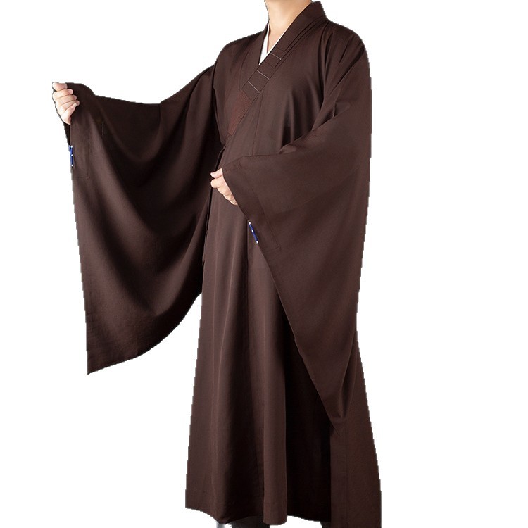 Monk's Robe for Men and Women, Suitable for Autumn and Spring, with Wide Sleeves for Ceremonies