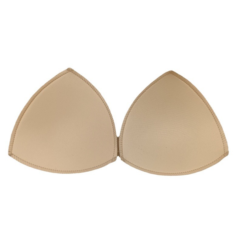 Thin Seamless Overlock Triangle Mold Cup Sponge Chest Pad Invisible Breathable Sports Bra Yoga Wear Swimsuit Insert