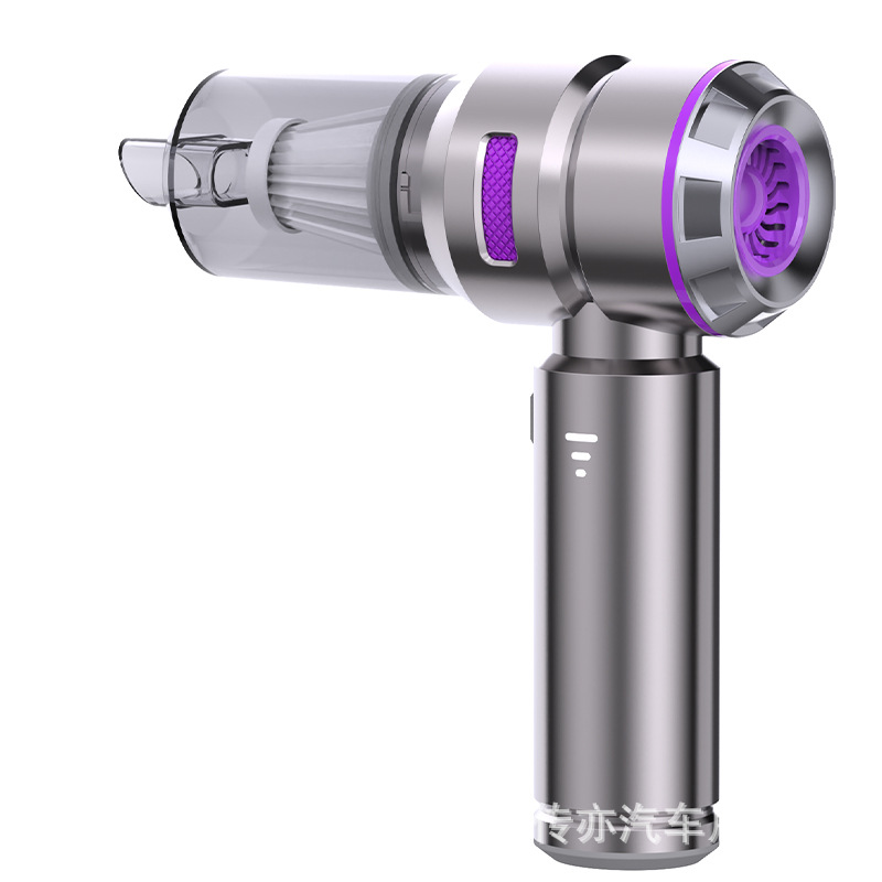 Car vacuum cleaner small large suction household car portable inflatable dual-purpose hand-held car blow dust collector wholesale