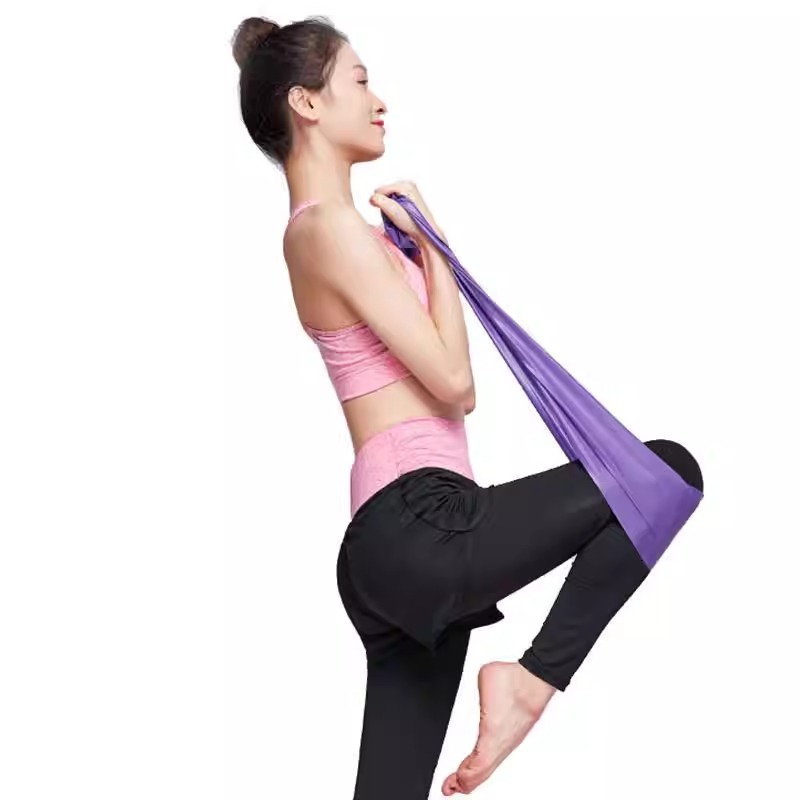 Manufacturers supply yoga fitness elastic belt dance training resistance pull rope 1.5 meters thick yoga pull sheet