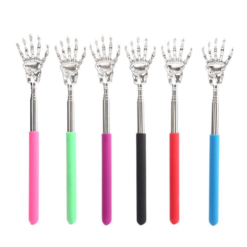 Source Factory Stainless Steel Telescopic Back Scratcher for Elderly People, Self-Use Back Scratcher, Extendable and Stretchable
