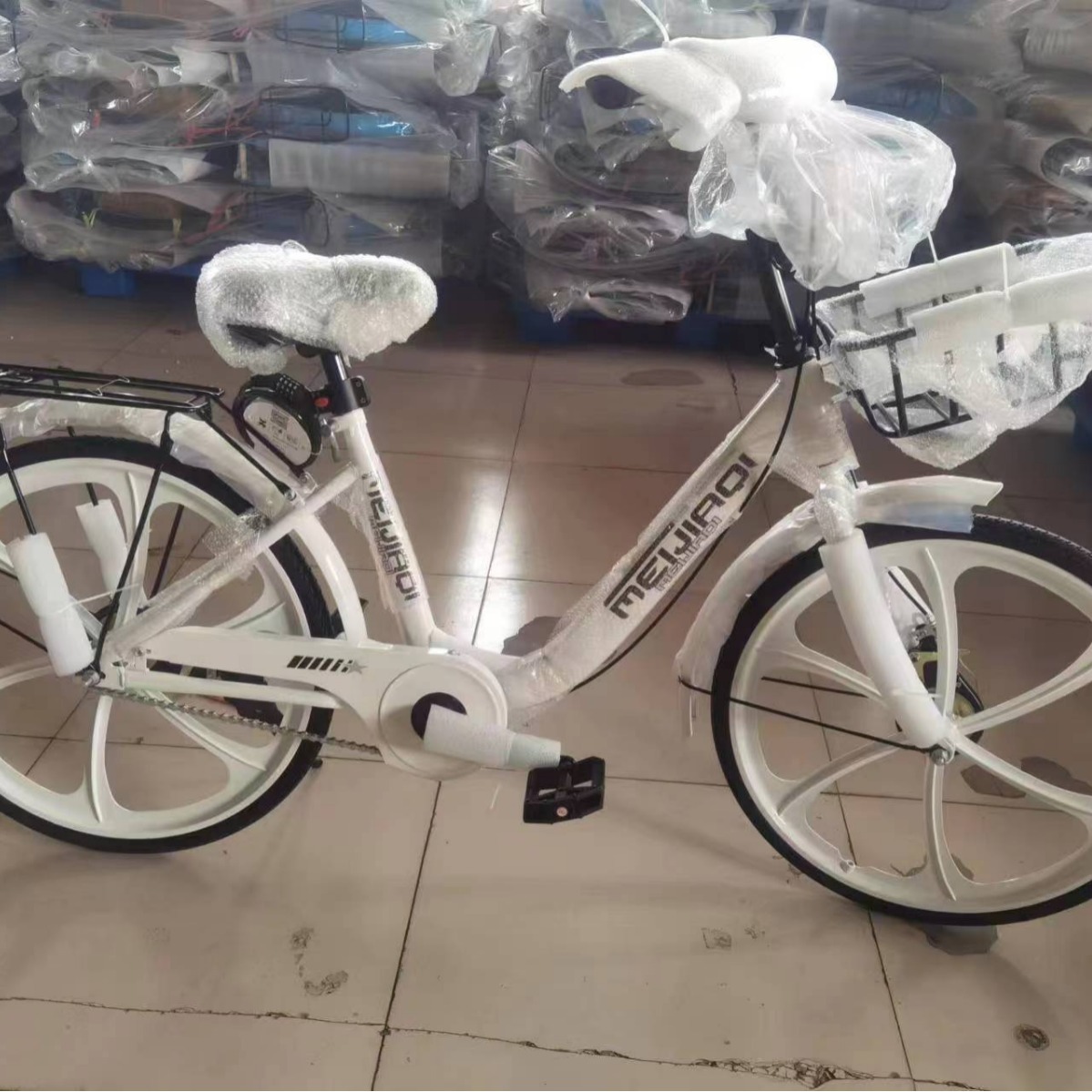 Cross-Border Customized Shared Bicycle Integrated Wheel Bicycle Bicycle Oem Bicycle Mountain Bike Foldableing Bicycle