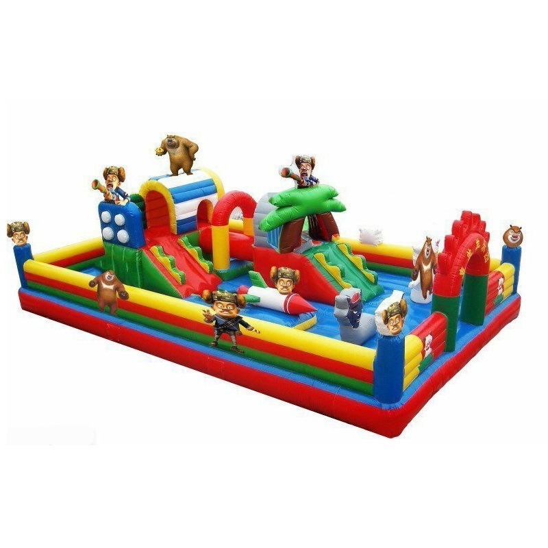 Inflatable Castle Children's Outdoor Large Amusement Equipment Slide Outdoor Park Stall Trampoline Naughty Castle Climbing