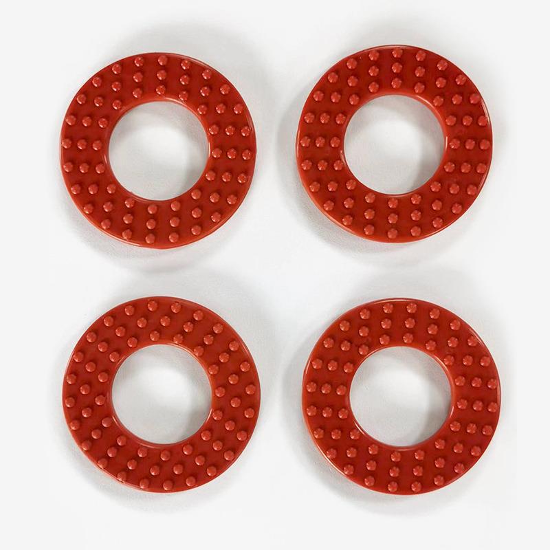 Manufacturer Supplies Black, Red, and White Silicone Pads, Silicone Particle Gaskets, Round Silicone Gaskets