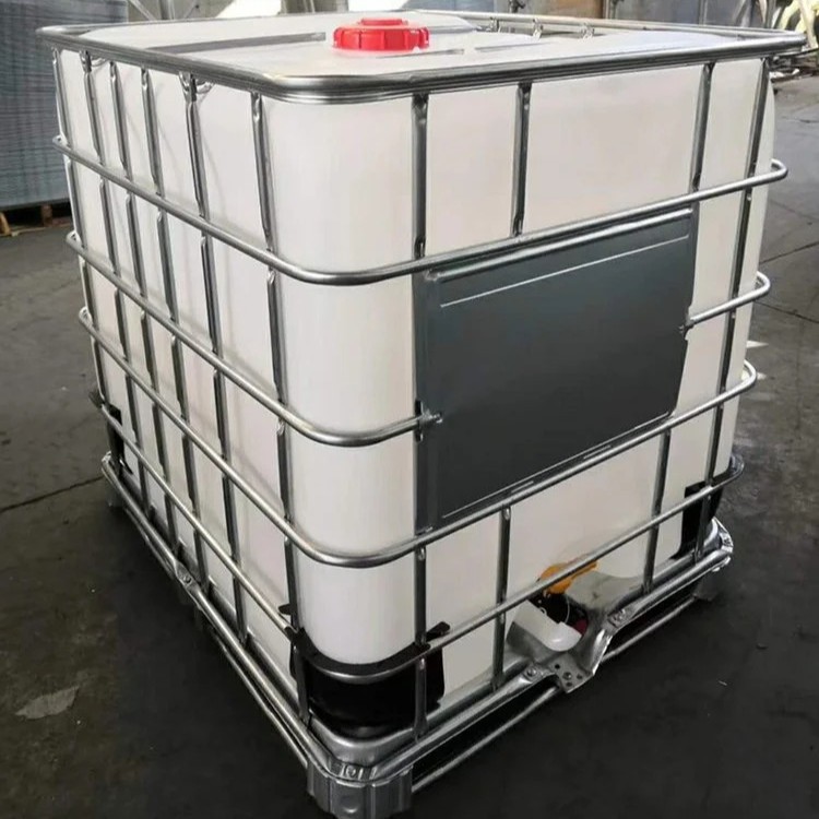 Новая пластиковая IBC тонная бочка 1000L, химическая бочка для погрузчика, устойчивая к кислотам и щелочам, набор для хранения жидкости