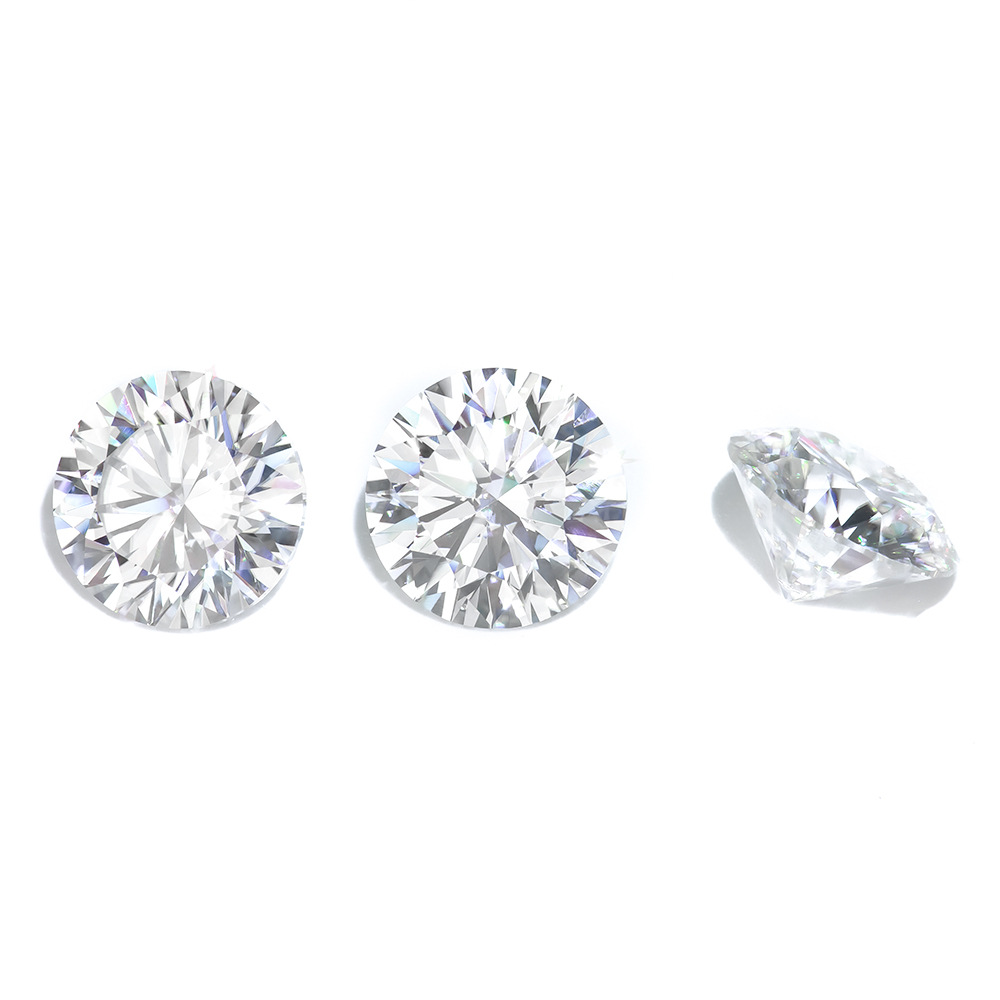 Moissanite D-Color Ten-Heart Ten-Arrow Cut Gem Pendant Main Stone Synthetic Carbon Silica Cross-Border Mosan Supply