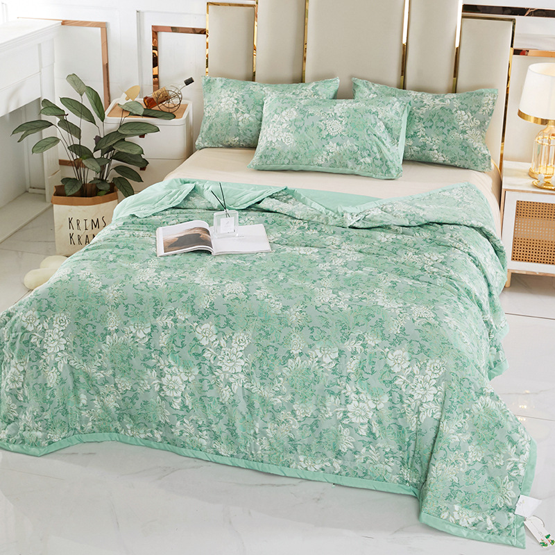 Class A Washing Summer Silk Summer Cool Quilt Summer Silky Summer Quilt Core Machine Washable Single Double Air Conditioning Household Quilt