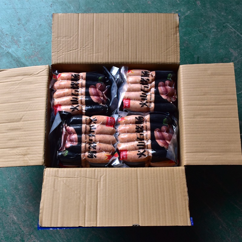 Romeida volcanic stone sausage 20 black pepper sausage authentic sausage original hot dog sausage table sausage food