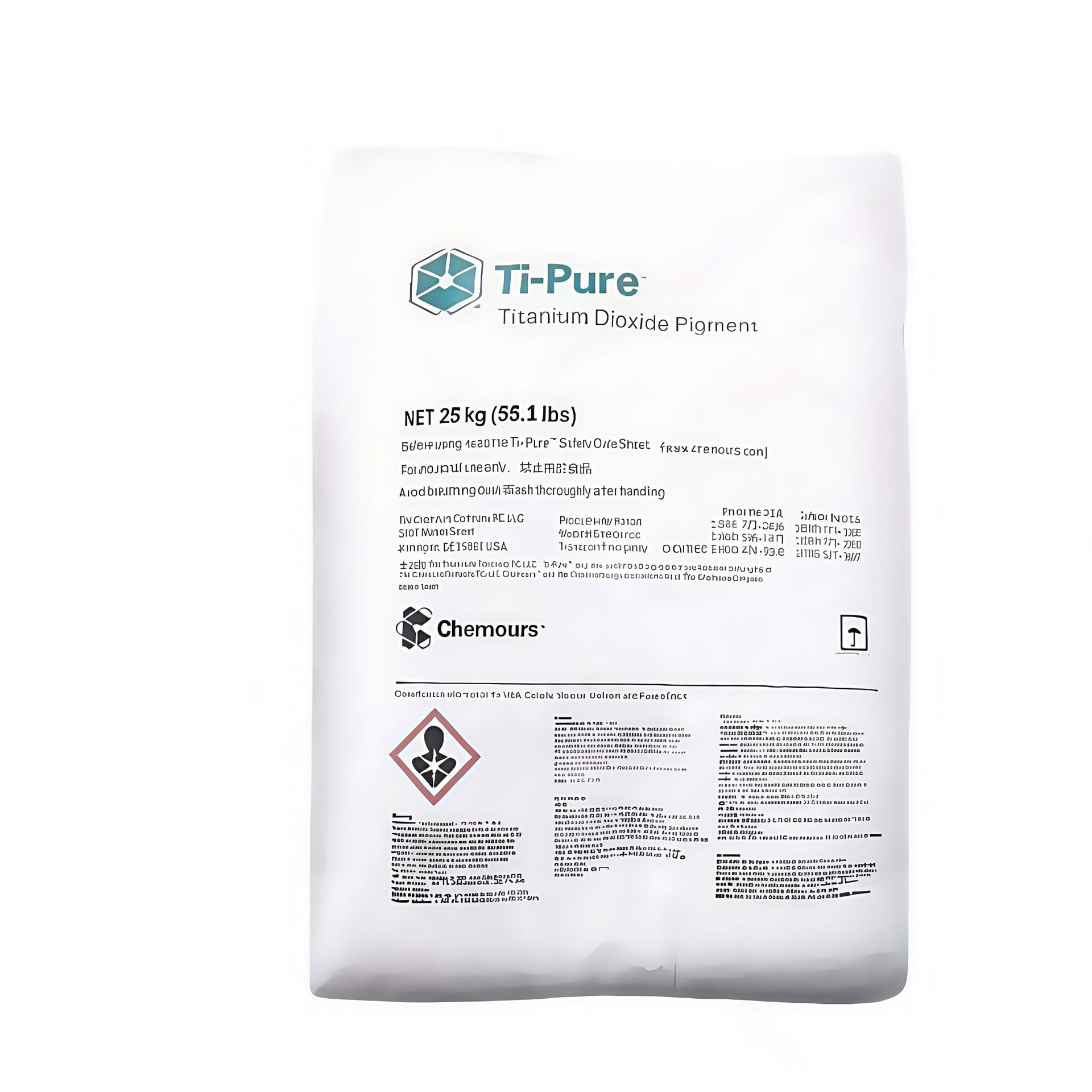 Dupont Titanium Dioxide R-105 R103 R305 R706 Masterbatch Rutile Type Titanium Dioxide High Coverage and High Whiteness