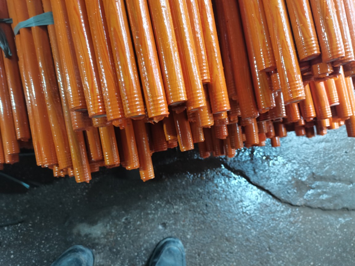 2.5cm 120cm Long Wood Grain Fuyuan Red Hook Mop Handle, Domestically Specialized Extended Wooden Type