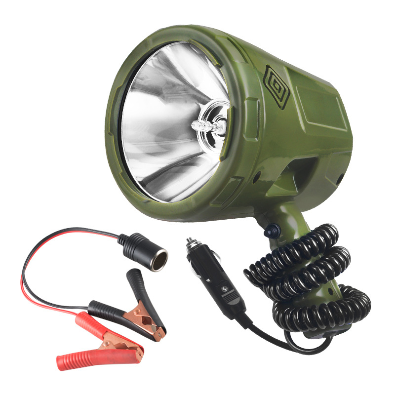 220W strong light long-range hand-held xenon lamp 12v external battery car Searchlight outdoor fishing boat to sea