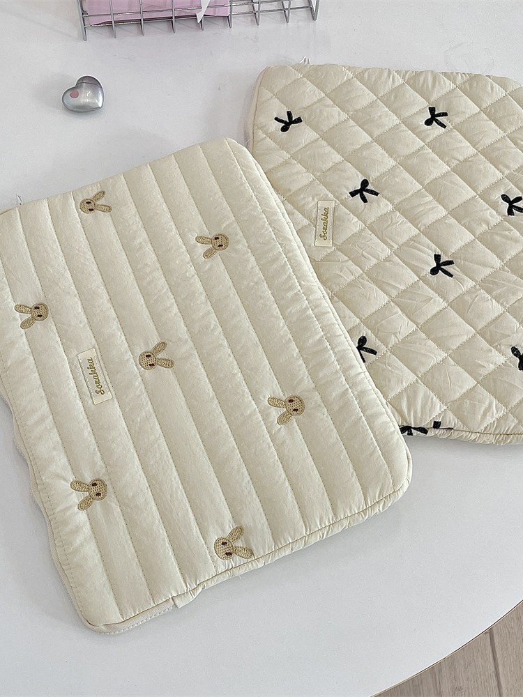 52191 South Korea ins Tablet Storage Cute Diamond Embroidered Rabbit 11/13/15 "Notebook Storage