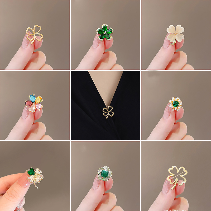 Small Brooch, Bow, Anti-Exposure Brooch, High-End Chest, Seam-Free Shirt, Anti-Exposure Button, Versatile Pin Wholesale
