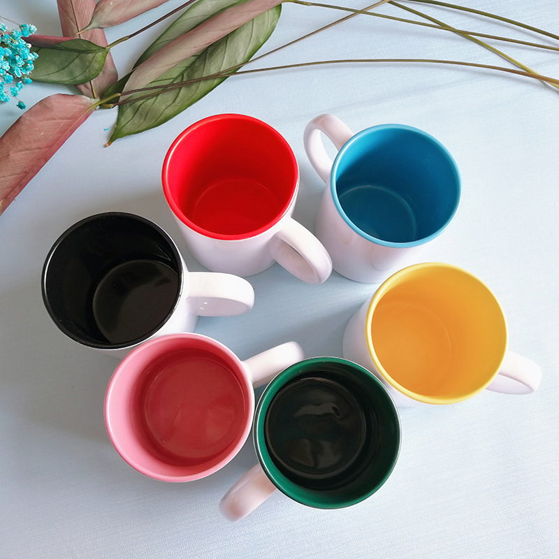 Factory Direct Supply Creative Advertising Ceramic Mug Sublimation Custom Logo Wholesale Coating Mug Custom Ceramic Mug