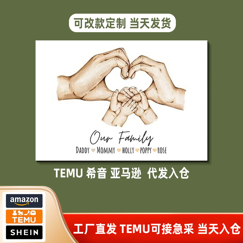 Living room decorative painting cross-border dedicated to painting core canvas painting wholesale porch hanging painting custom poster frameless painting generation