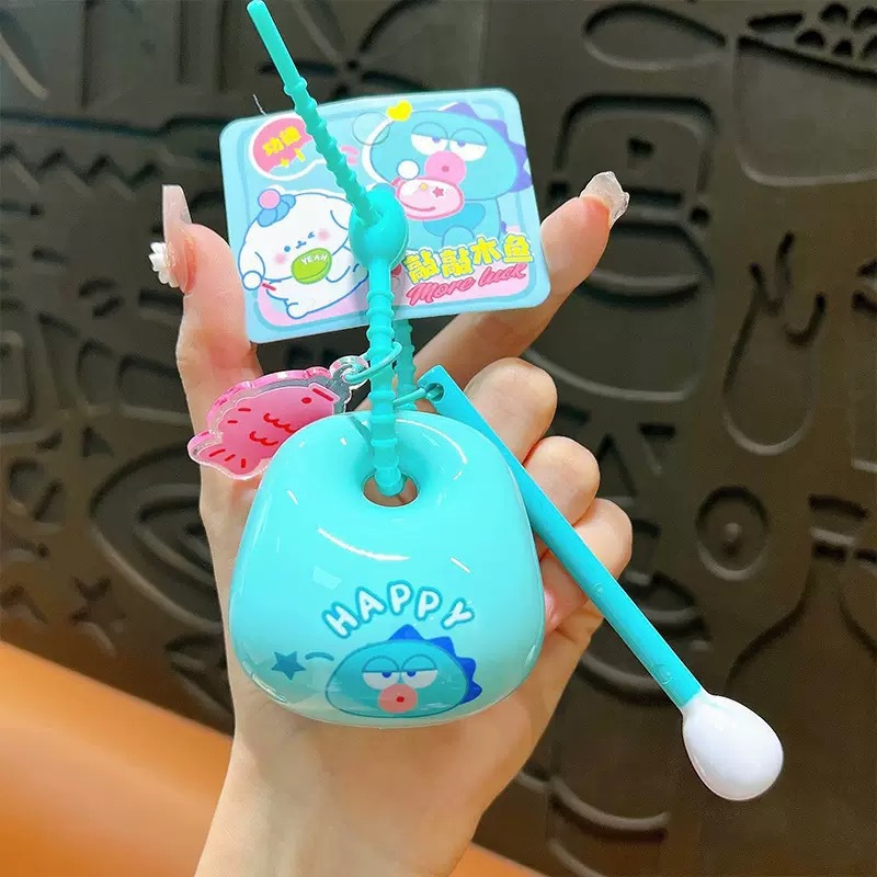 New Cartoon Cute Sanrio Decompression Wooden Fish Knocking Music Knocking Emotion Desktop Pendant Keychain Toy