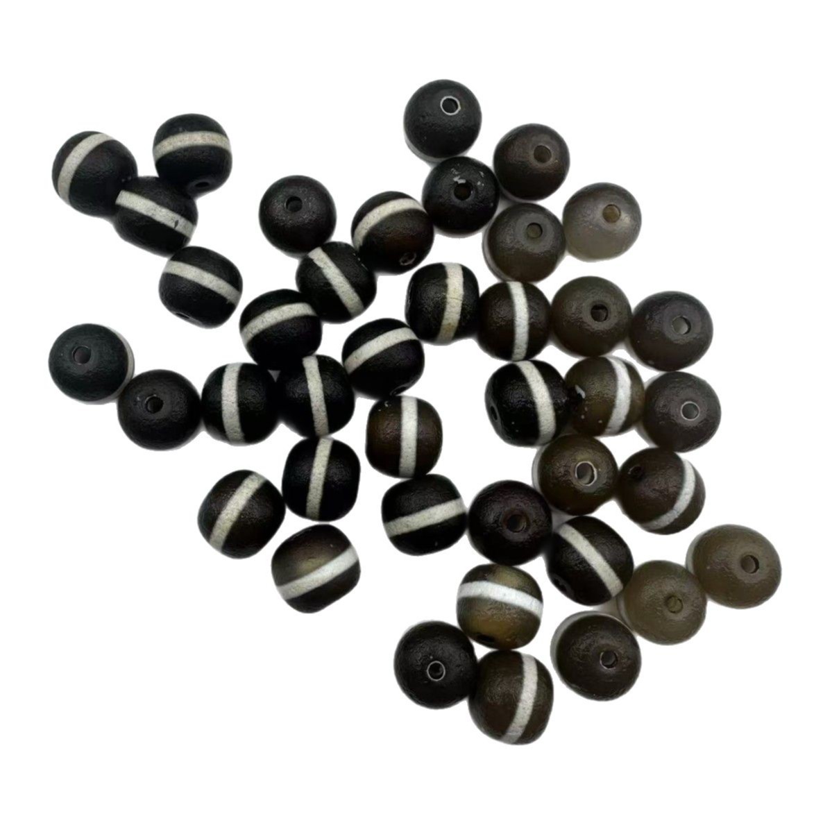 Dzi Beads Wholesale Natural Agate Xizang Style First-Line Old-Type Dzi Beads Accessories Loose Beads Buddha Beads Bodhi Semi-Finished Products Provider