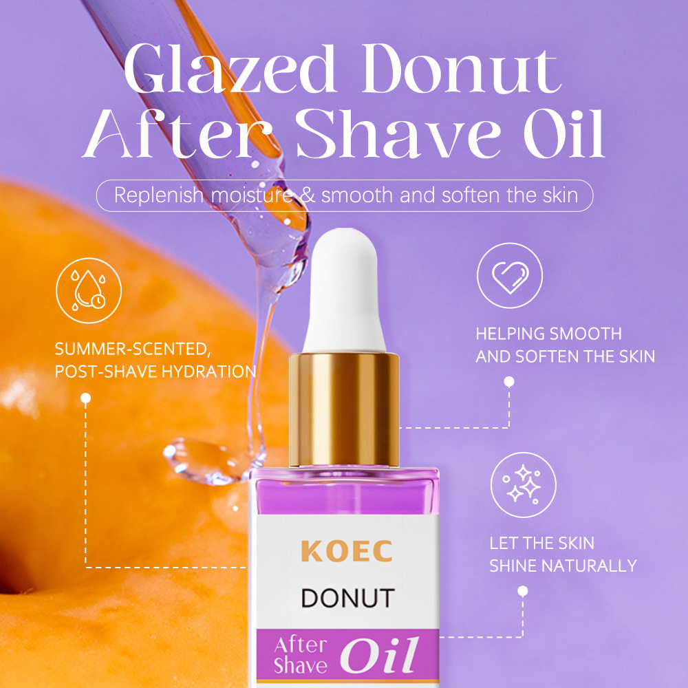 KOEC Purple Beard Care Essential Oil Moisturizing Body Massage Essential Oil tk Explosive Wholesale Donut Shave Oil