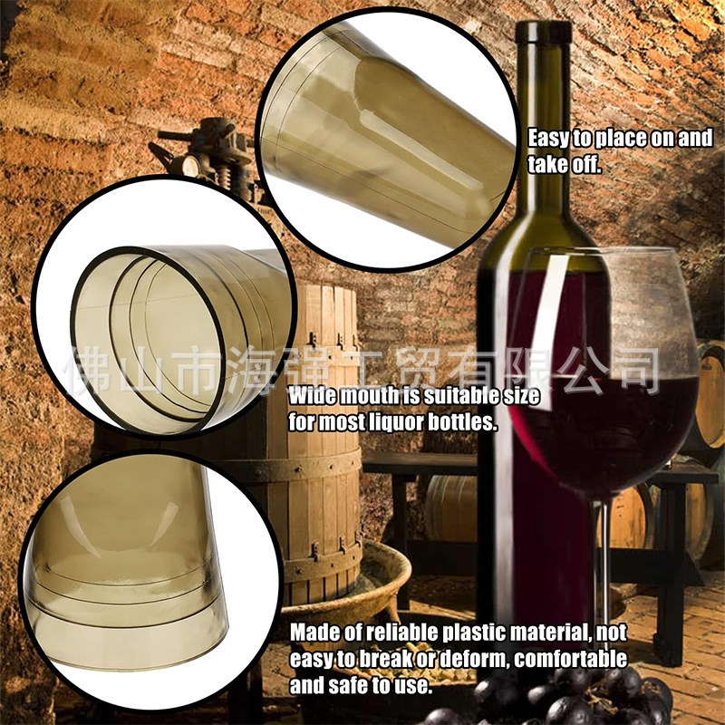 Suitable for Household Kitchen Tools and Supplies Pouring Spout Caps, Universal Wine Bottle Caps, Translucent Dispenser Wine Bottle Caps