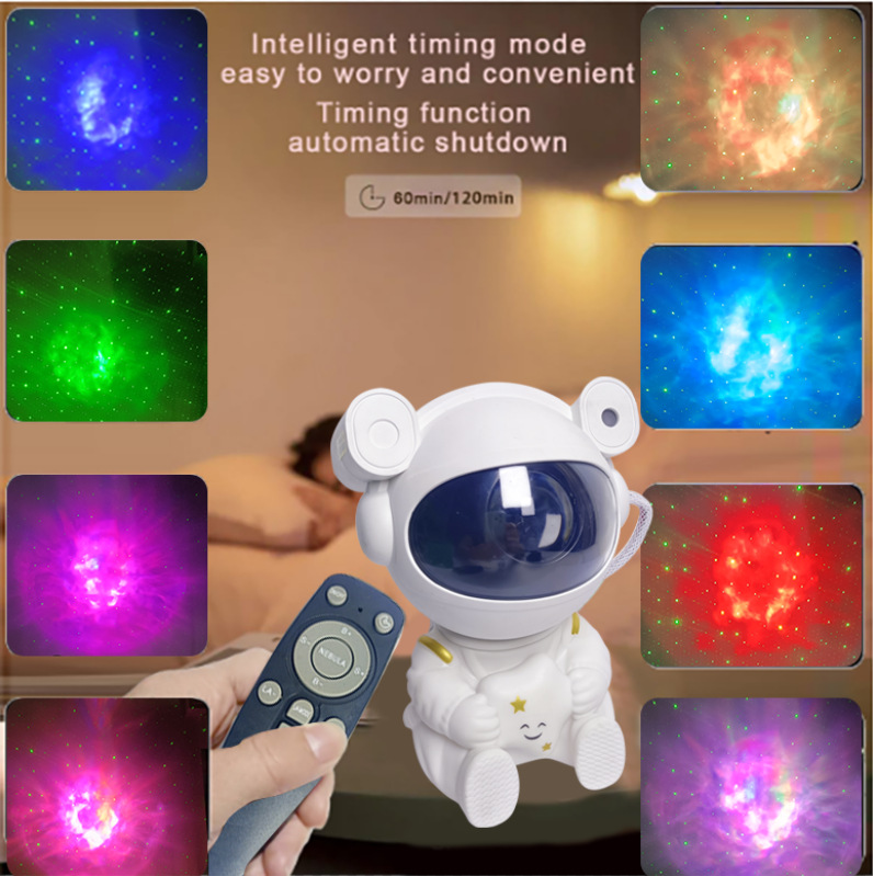 New Popular Sitting Posture Full-Color Light-Emitting Star-Hugging Projection Starry Sky Atmosphere Lamp