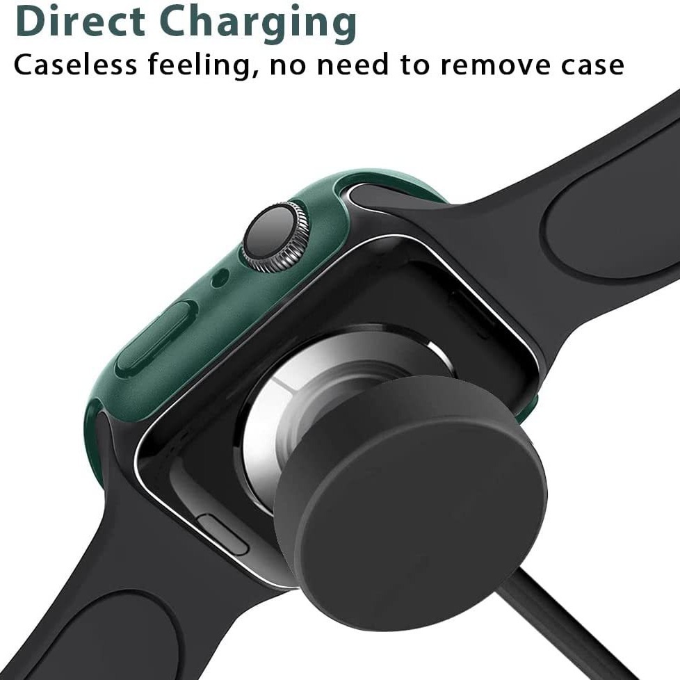 Suitable for Iwatch6/7 Protective Case, Apple 7 Watch Protective Case, Watch Case and Film Integrated High-Transparency Tempered Film