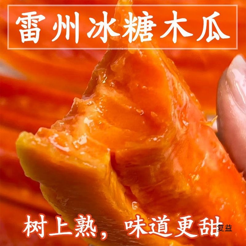 Red Heart Papaya Tree Ripe Leizhou Rock Sugar Fresh Fruit Freshly Picked Free Shipping Direct from the Place of Origin Free Shipping