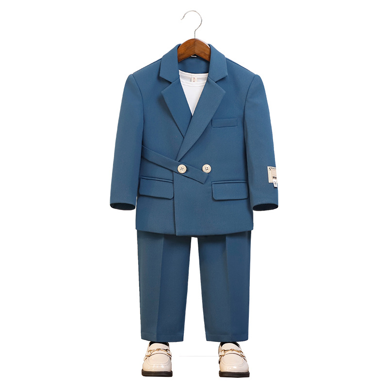 Children's Suit, Handsome, Fashionable and Casual Suit Jacket, Boy Flower Girl Host Catwalk Photography Performance Dress