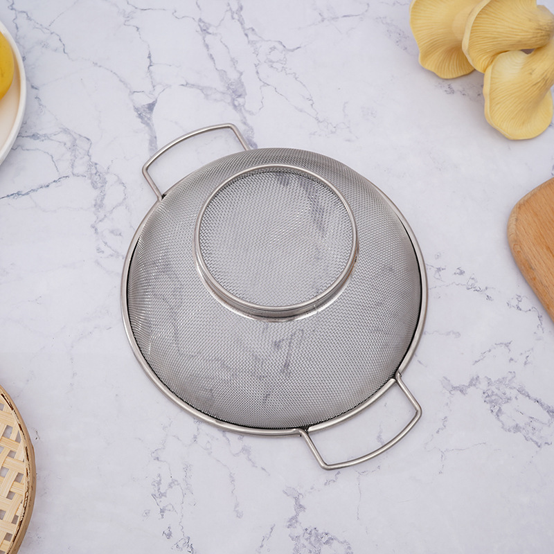 304 stainless steel rice washing sieve fruit basket vegetable washing basket draining basket drain basin rice washing machine mesh fruit basket wholesale