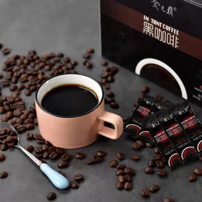 Food top instant coffee 40 bags Yunnan small grain black coffee American grinding pure bitter coffee in stock wholesale delivery