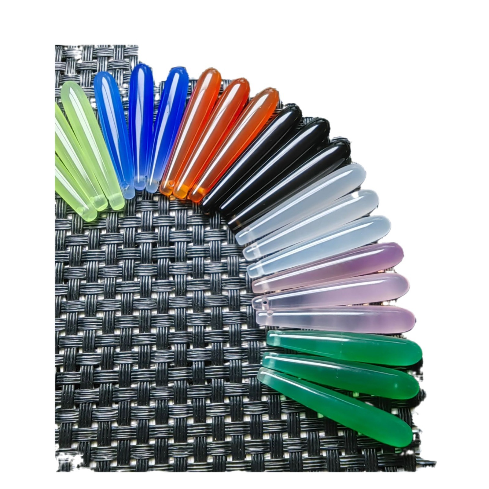 Natural Agate Long Water Drop Antique Style Earring Accessories Horizontal Hole Water Drop Agate Raw Stone DIY Jewelry Hot-Selling Red Agate