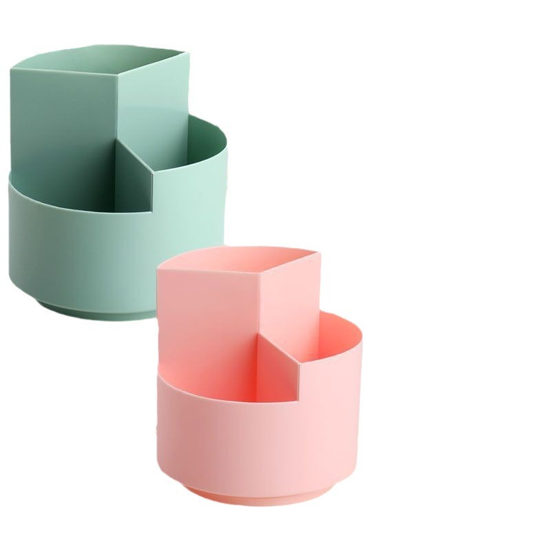 360 degrees rotatable pen holder ins style high-looking desktop office large capacity storage box Rotary storage Holder