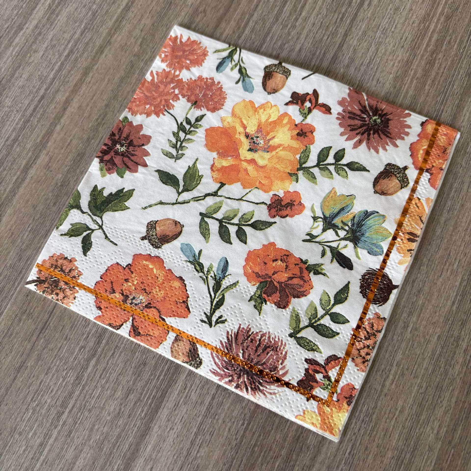 250 Colorful Printed Napkins Customized Cross-Border Cocktail Napkins Disposable Party Napkins Small Batch Customization