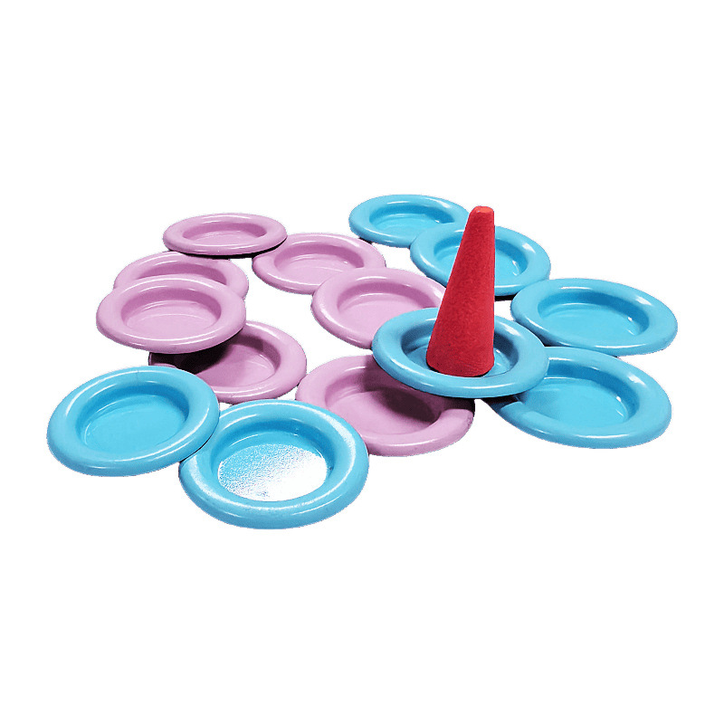 Color metal small disc small incense tota incense cone incense tray small incense holder simple portable small incense burner