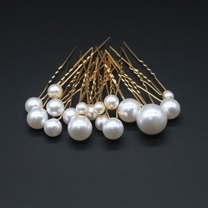Pearl Hairpin Hair Clip Bride Hair Disc Hairpin U-shaped Clip Hair Pin Performance Headwear Embellished Hanfu Hair Accessories Vintage