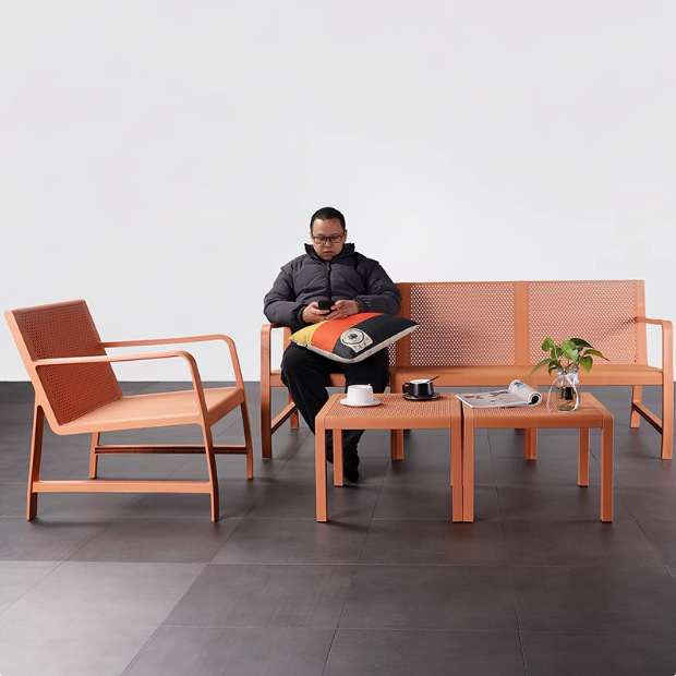 Утолщенный водонепроницаемый пластиковый креативный стол для отдыха на улице, сборная мебель для дома