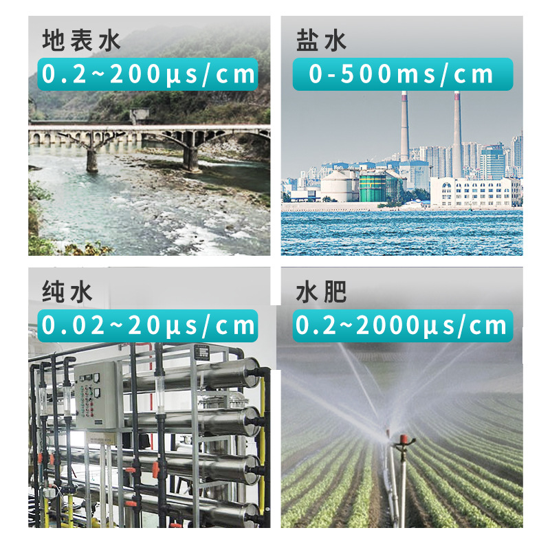 Industrial Conductivity Meter Water Quality Ec Value Detector Conductivity Controller Probe Pure Water Online Conductivity Meter