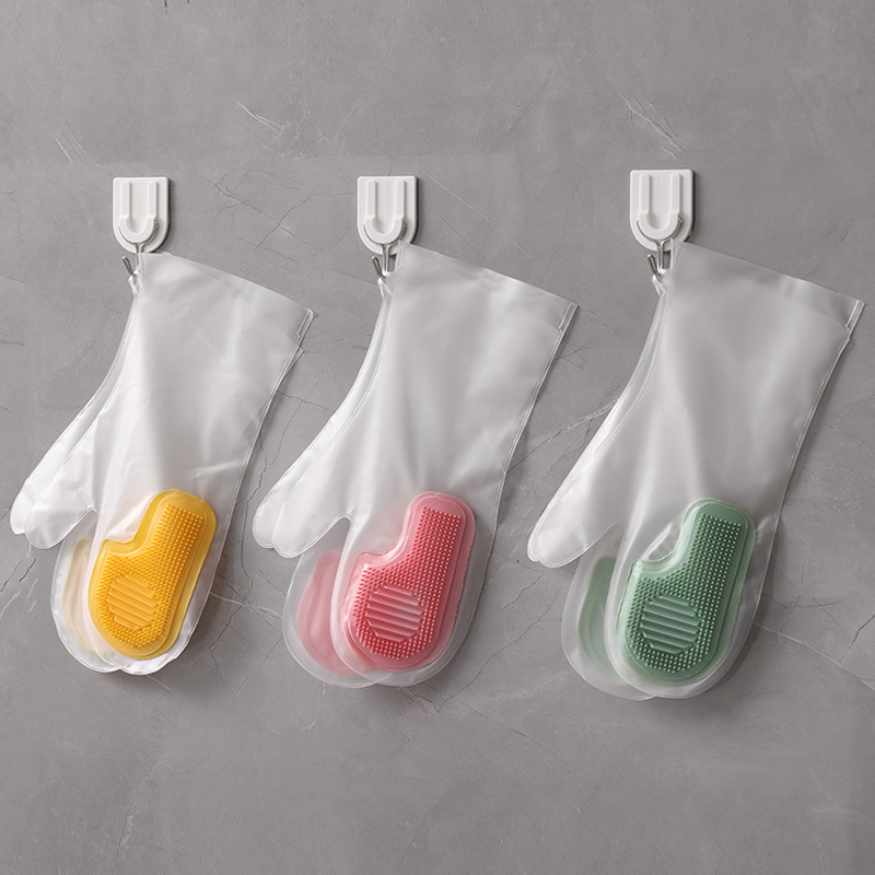 Magic Brush bowl gloves brush crayfish durable household waterproof non-slip kitchen cleaning laundry dish washing rubber