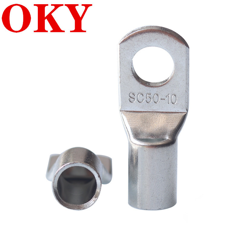 Ouke SC16-8 peep copper terminal SC10-6 copper wire ear SC25-8 new energy wiring copper nose