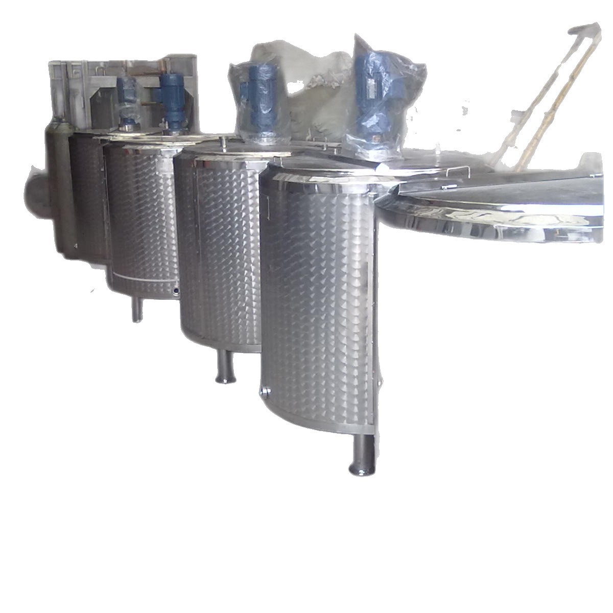 Corrosion-Resistant Stainless Steel Mixing Tank Chemical Acid and Alkali-Resistant Anti-Corrosion Storage Tank Horizontal