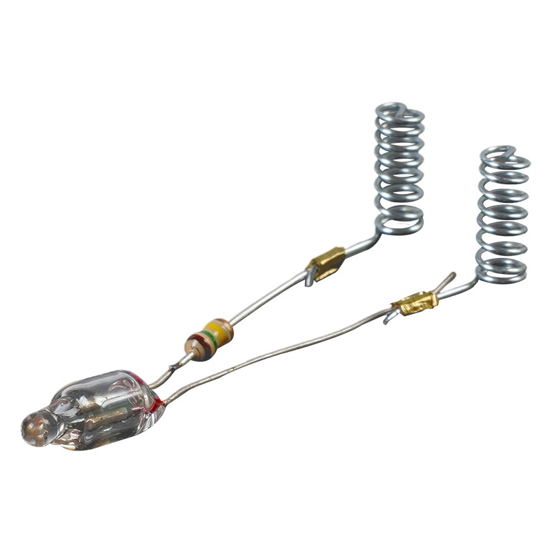 [Factory Supply] 4 * 10mm 5*13mm Red Neon Lamp Assembly Touch Welding Resistor with Spring Terminal