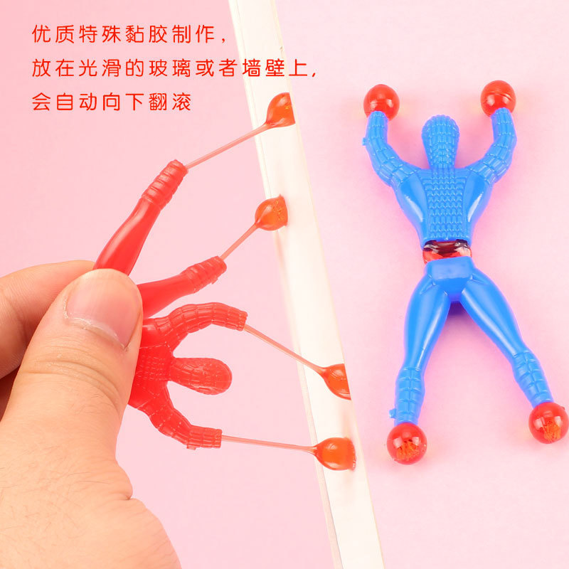 Wall-climbing Spider-man Toy Somersault Spider Palm Meteor Hammer Decompression Artifact Creative Trick Toy Stall