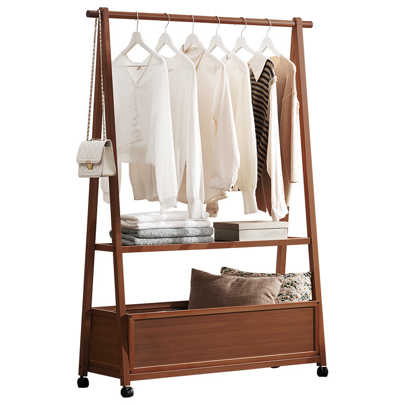 Coat Rack Floor-Standing Clothes Rack Household Clothes Rack Floor-Standing Rack Bedroom Vertical Simple Rack Clothes Rack