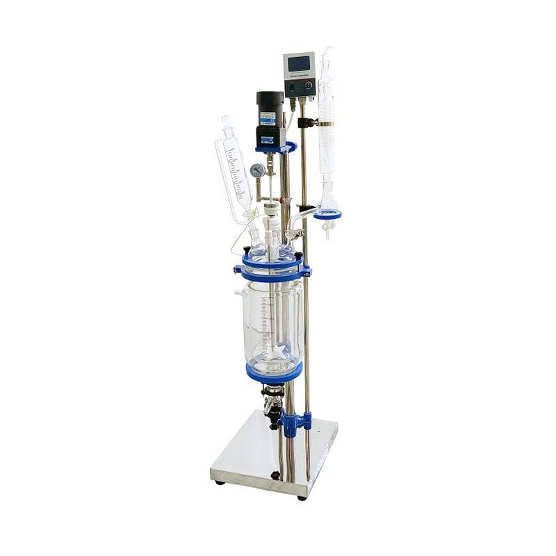 Purification Synthesis Vacuum Reactor Laboratory Digital Display Stirred Reactor Extractive Distillation Double Glass Reactor