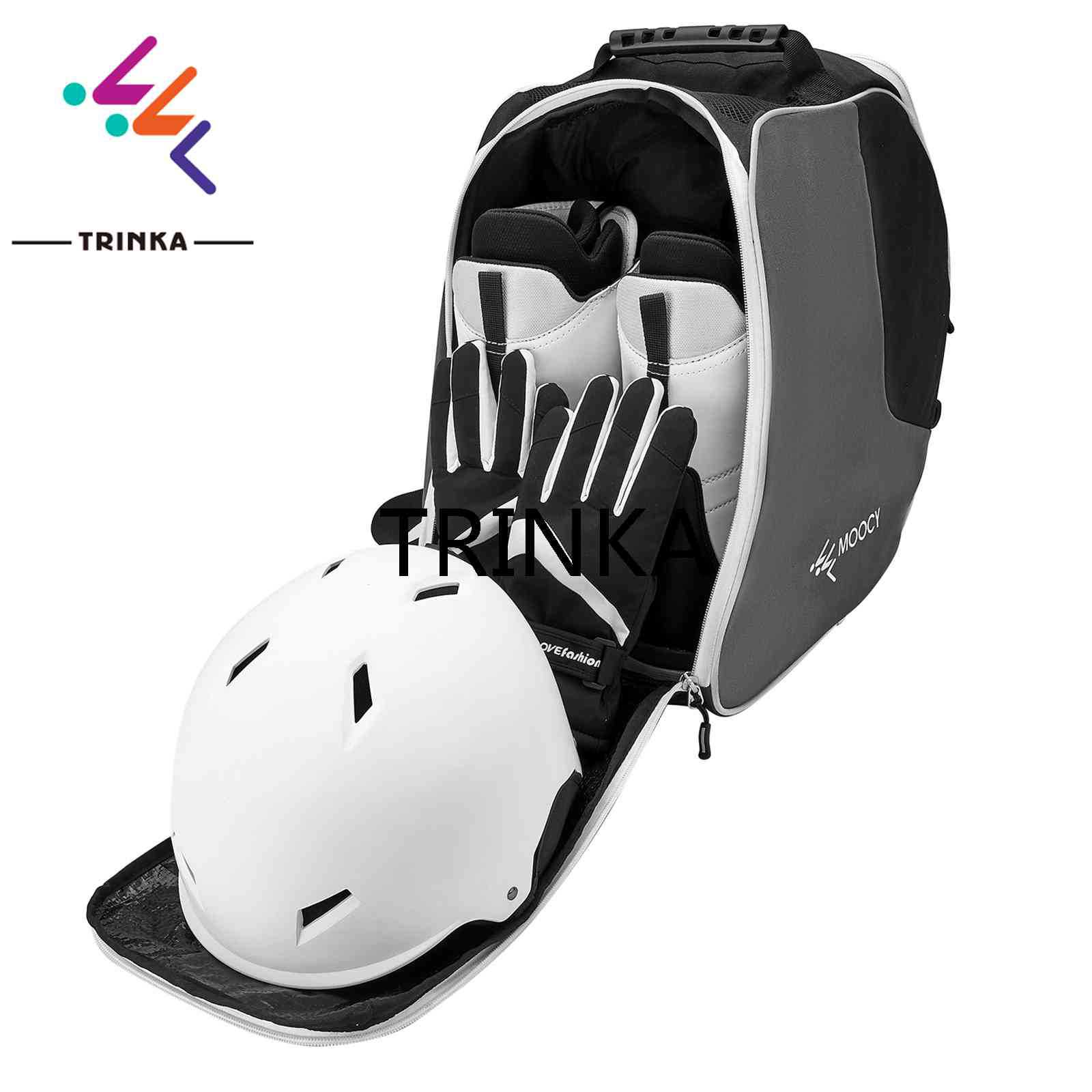 Ski Boots bag helmet goggles glove bag outdoor snow set black ski shoes storage winter